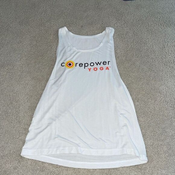 NEW Corepower Yoga White Logo Tank - Picture 2 of 3